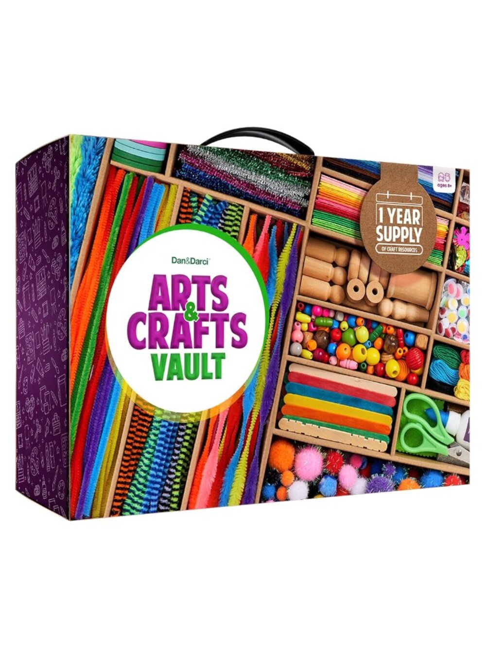 Kids Arts and Crafts Vault Jewelry Making Kit 1000 Pieces